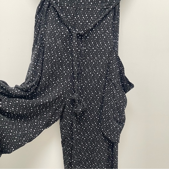 Malia Mills Resolution Dotted Sleeveless Black Jumpsuit Size 6 - Picture 5 of 14